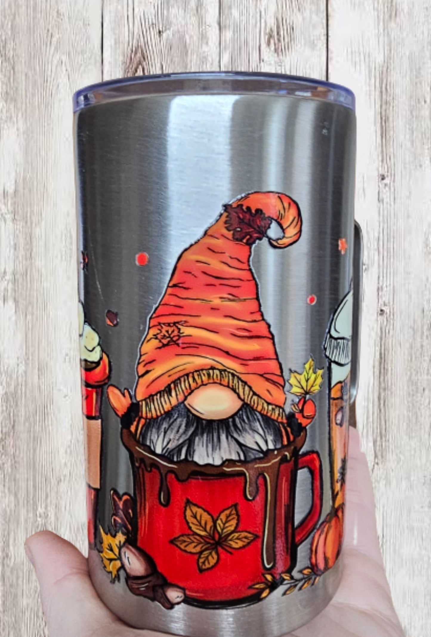 Fall Gnome Coffee Tumbler