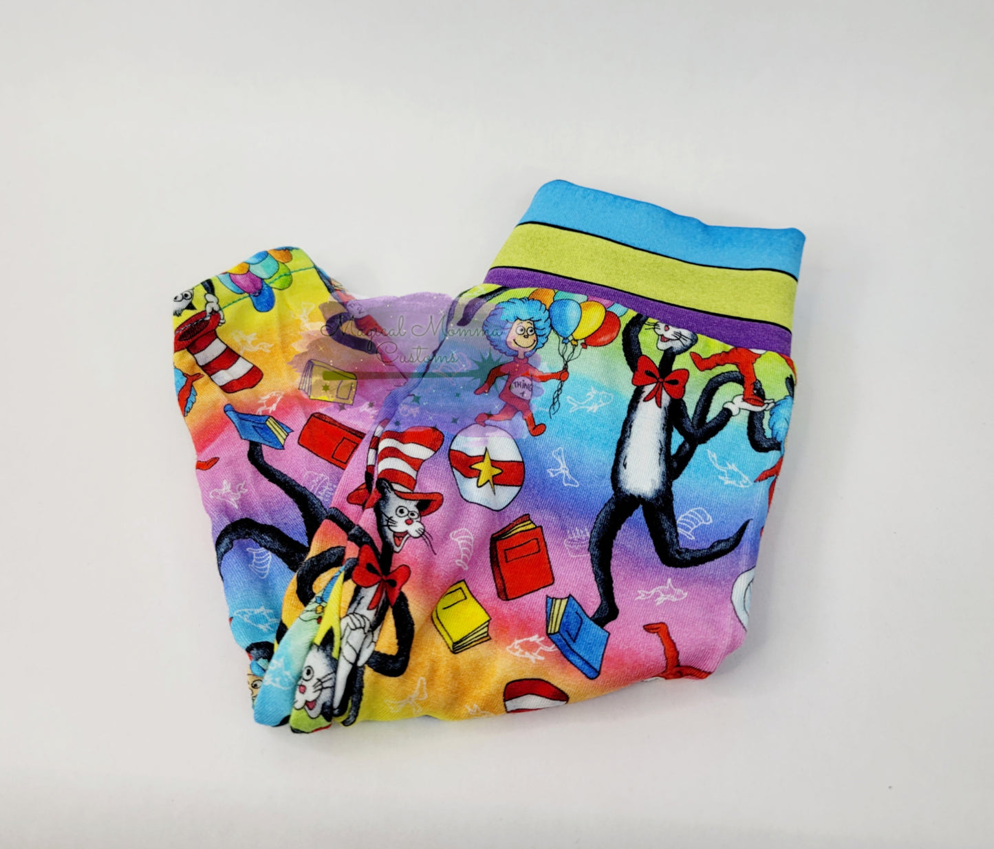 Dr Seuss print leggings - Newborn to 6-9 months