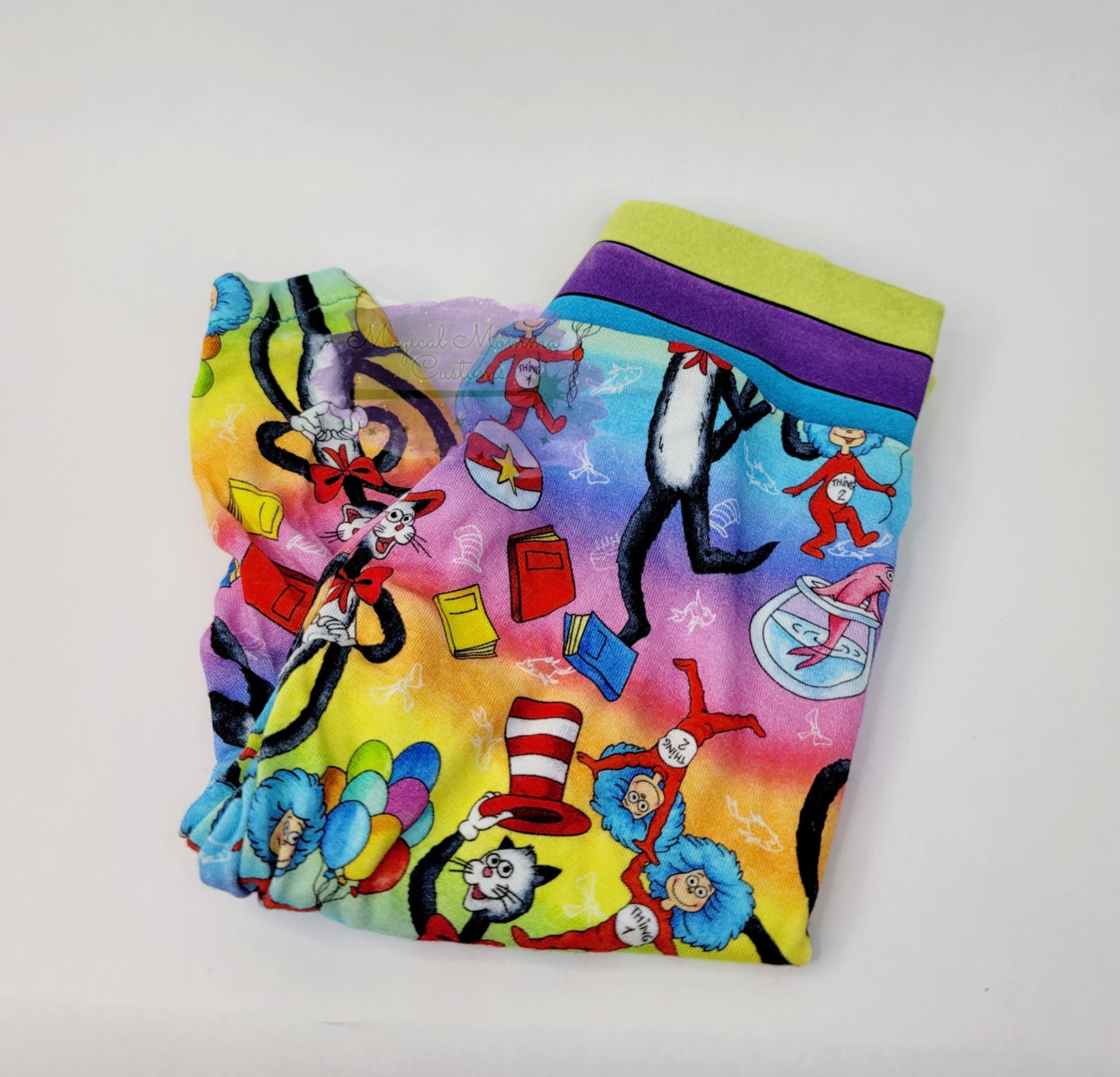 Dr Seuss print leggings - Newborn to 6-9 months