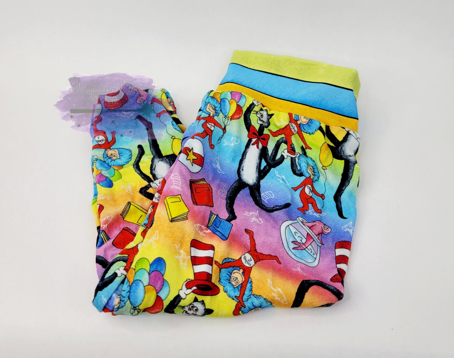 Dr Seuss print leggings - Newborn to 6-9 months