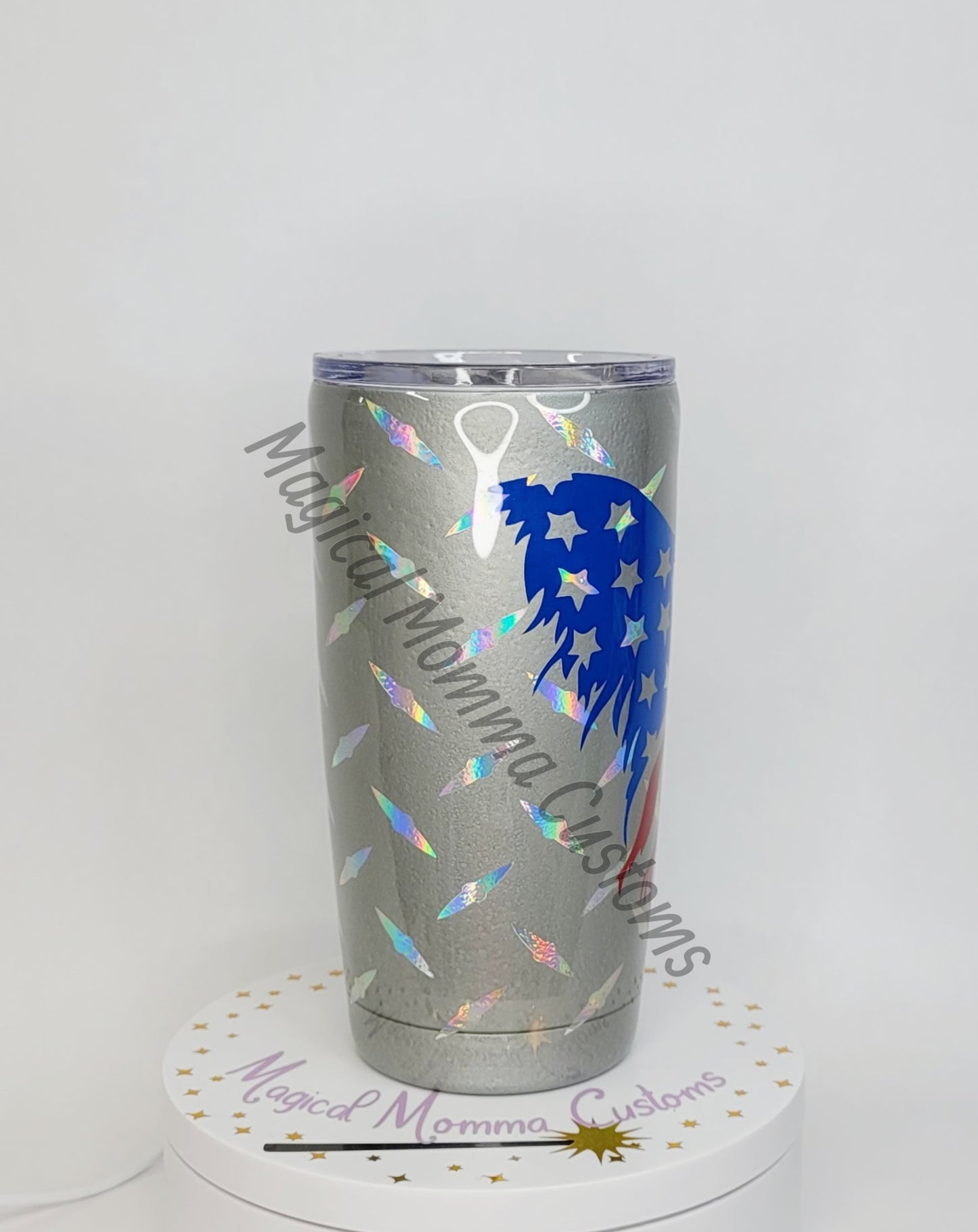 Eagle Flag Diamond Plate Tumbler - 20 oz