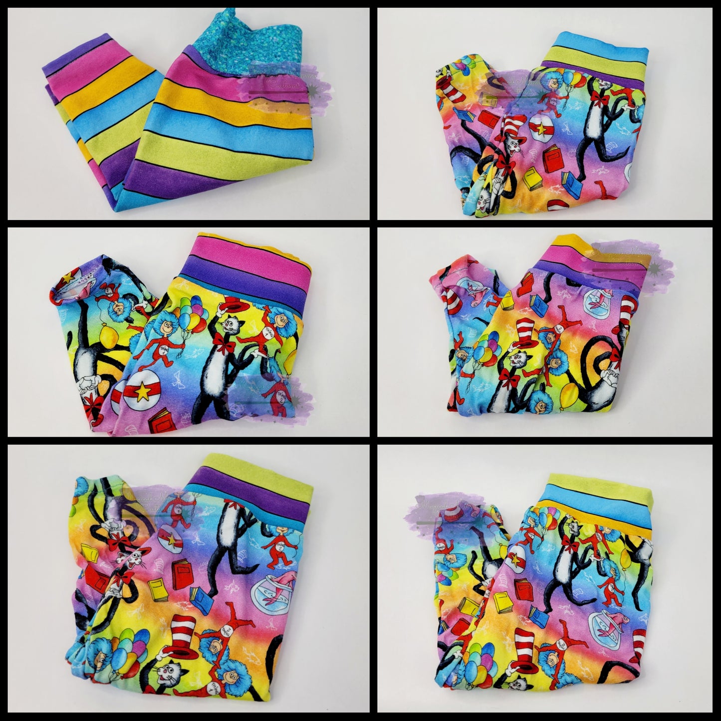 Dr Seuss print leggings - Newborn to 6-9 months