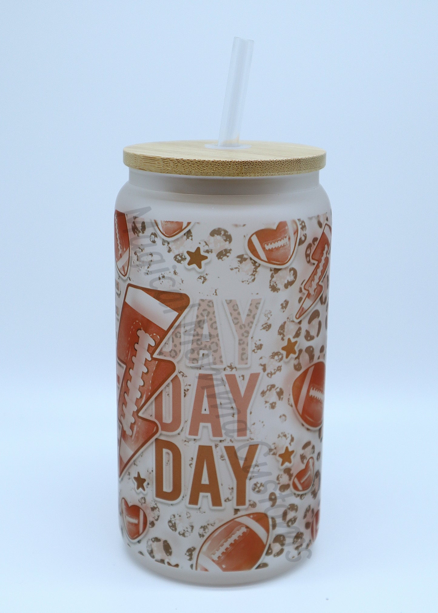 Game Day Football 16 oz Tumbler