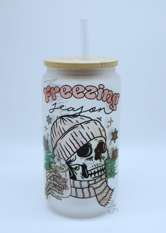 Freezing Season Pink 16 oz Tumbler